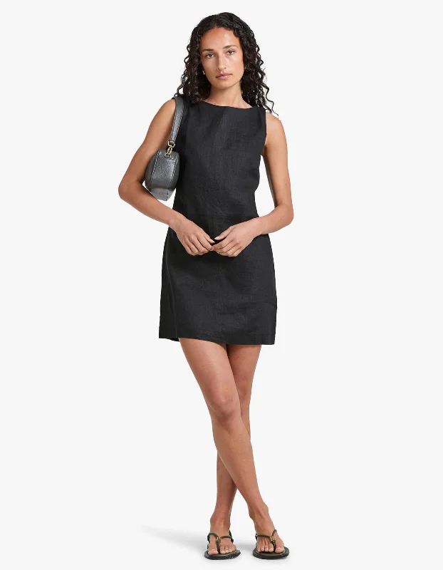 Winter Mini Dresses-Nadine Mini Dress - Black