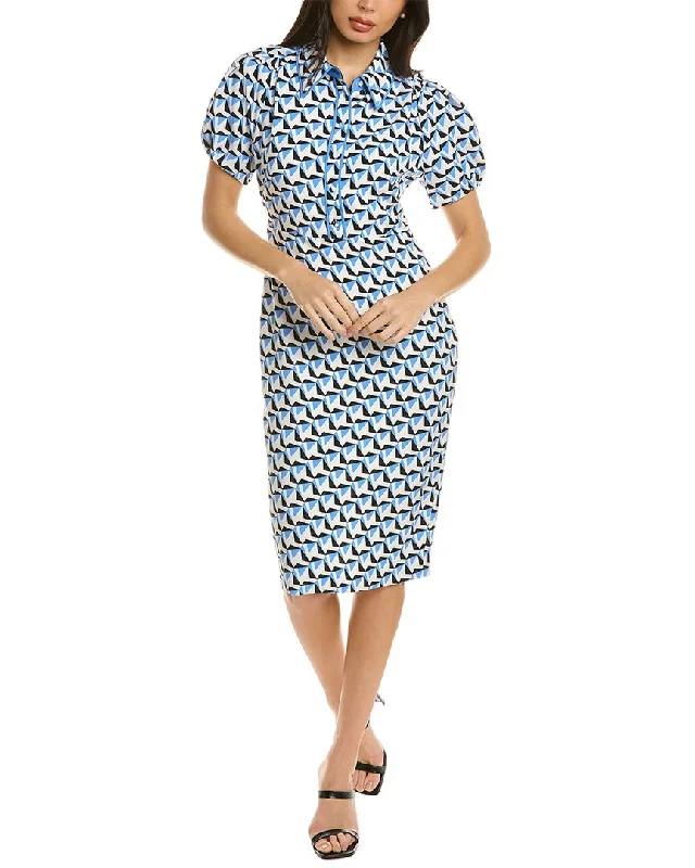 Designer Green Midi Dresses-Diane von Furstenberg New Elly Midi Dress