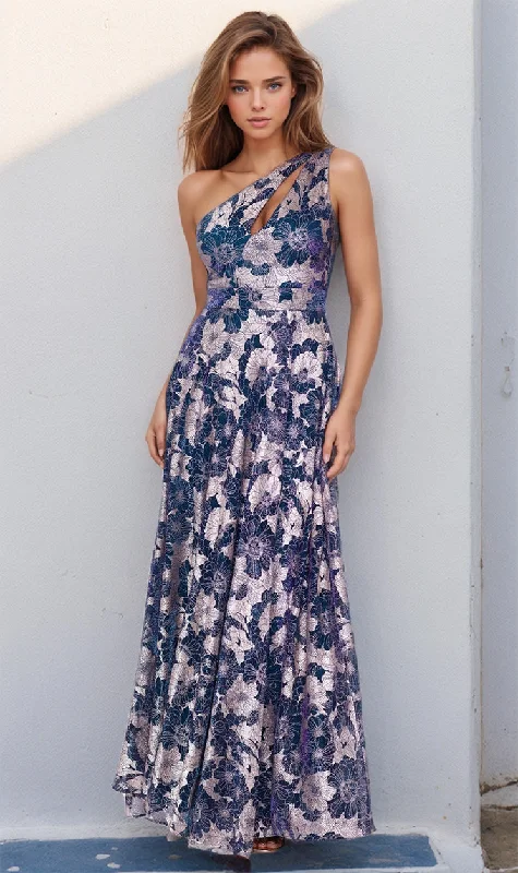 Purple Work Maxi Dresses-Formal Long Dress A25113 by Betsy and Adam