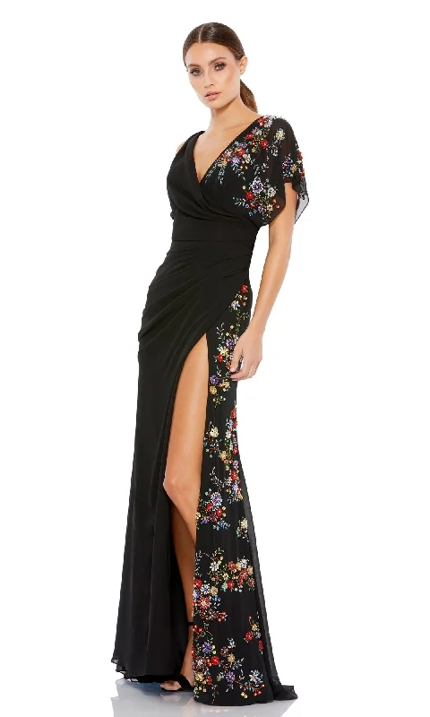 Velvet Winter Maxi Dresses-Mac Duggal Long Formal Dress 26530