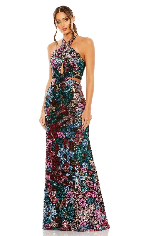 High Neck Winter Maxi Dresses-Mac Duggal Long Formal Dress 49695