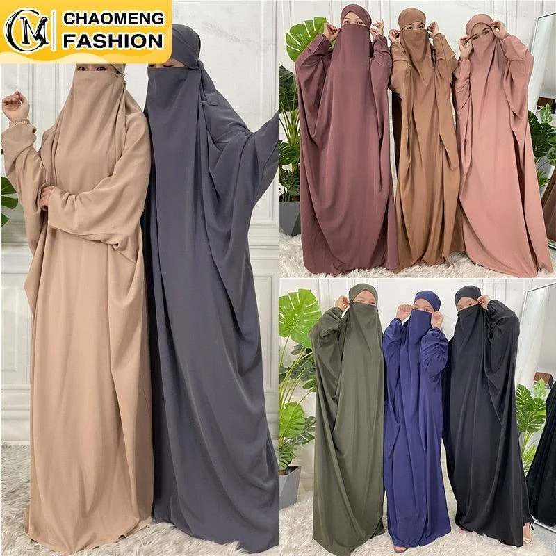 Purple Winter Maxi Dresses-6493# Nida jilbab Niqab Long Khimar Printed Lantern Sleeve Cardigan Robe Muslim Abaya