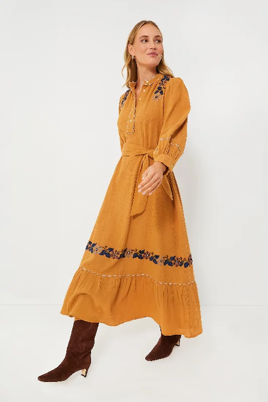 Teens Party Maxi Dresses-Camel Mathilda Long Dress