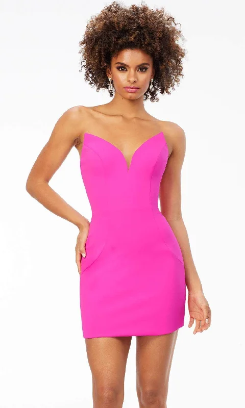 Ashley Lauren 4539 - Edgy Sweetheart Cocktail Dress